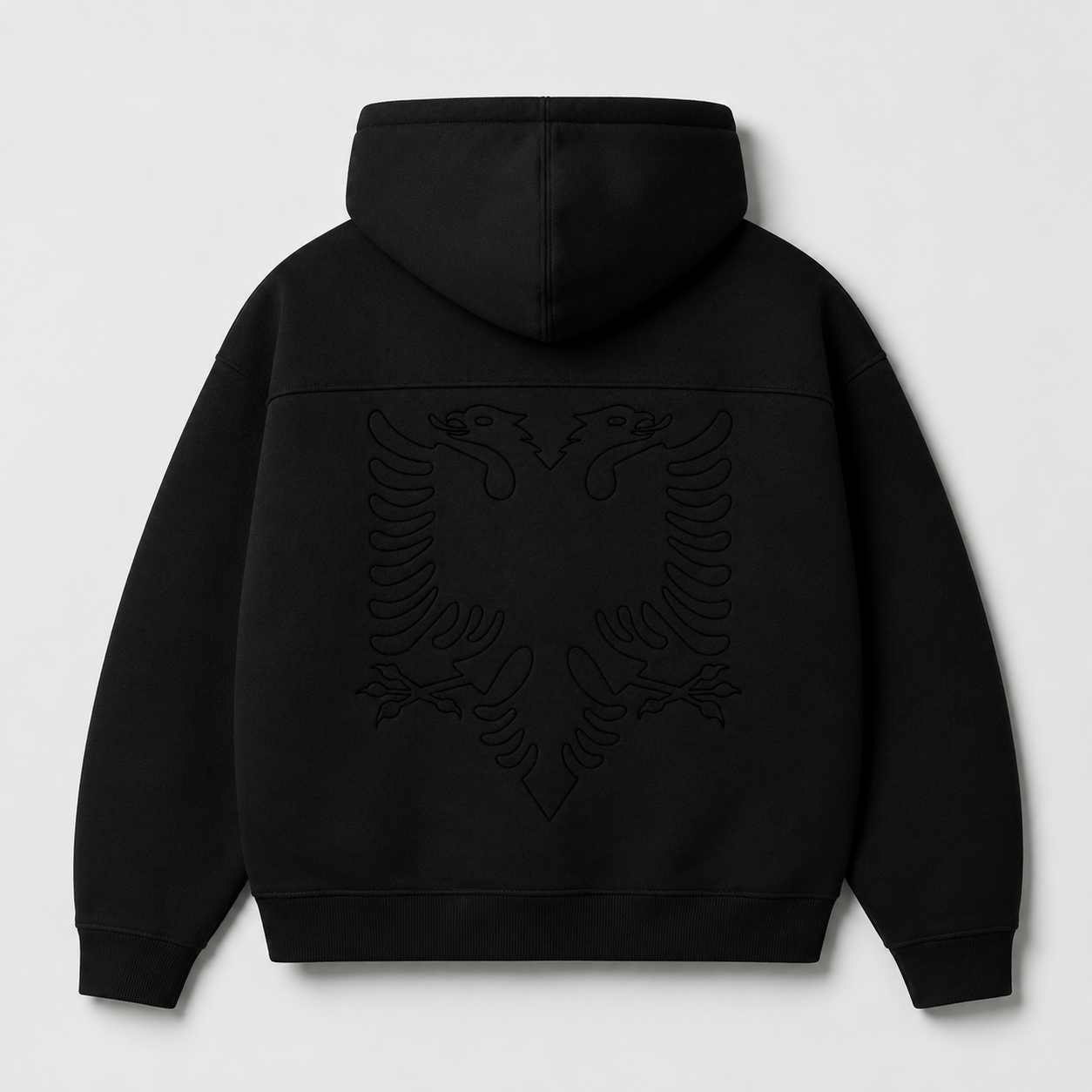 Black on Black ALBANIAN EAGLE Hoodie
